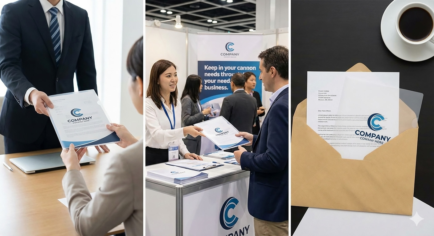 クリアファイルの効果的な配布方法イメージ写真