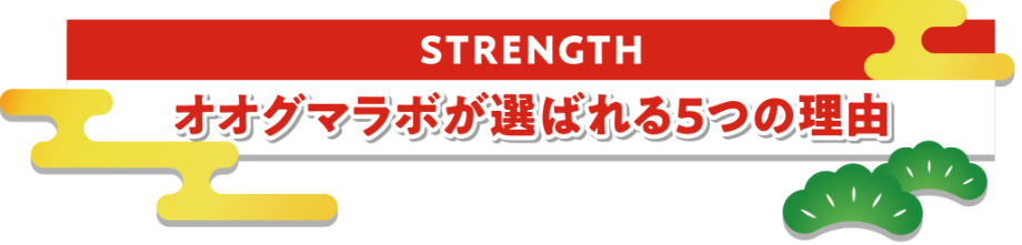 オオグマラボが選ばれる5つの理由